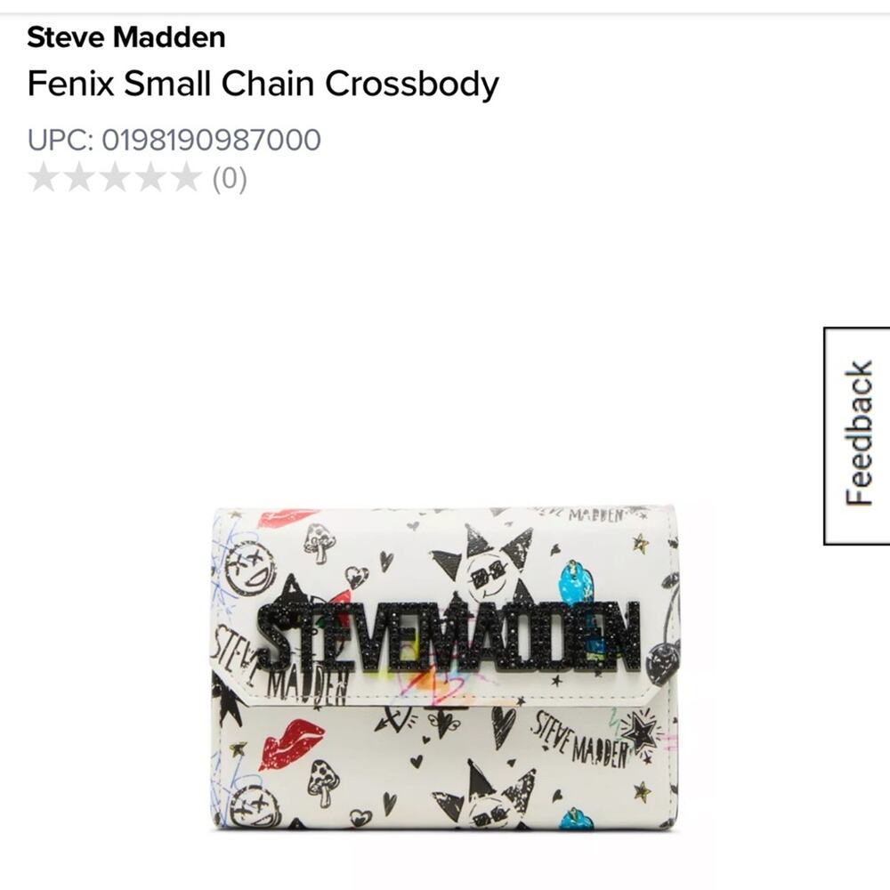 Steve Madden Multicolor Graphic Chain Crossbody